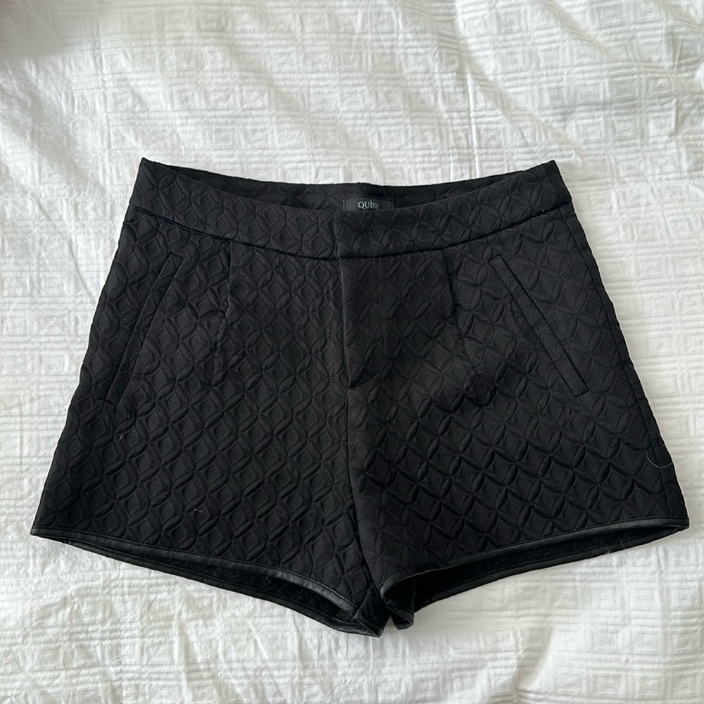 Black high waisted shorts